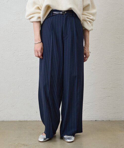 SHENERY（シーナリー）の「《セットアイテム》ストライプウエストデザインパンツ（その他パンツ・レディース・グレー/ネイビー・36/38）」の11枚目の写真