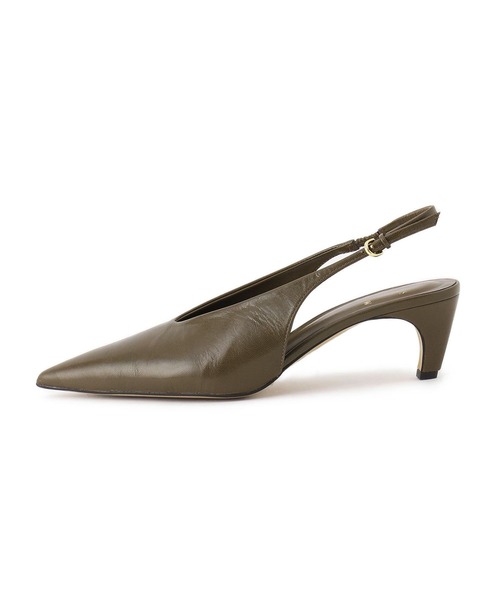 SALON adam et rope'（サロン アダム エ ロペ）の「【W S（ドゥーブル）】ゴートレザーバックストラップパンプス（パンプス・レディース・オリーブ/ブラック・23/23.5/24/24.5/36/36.5/37/37.5）」の10枚目の写真