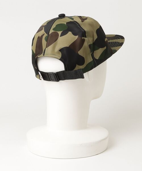 A BATHING APE（アベイシングエイプ）の「1ST CAMO BAPE STA LOGO NYLON CAP（キャップ・メンズ・イエロー/グリーン・FREE）」の6枚目の写真