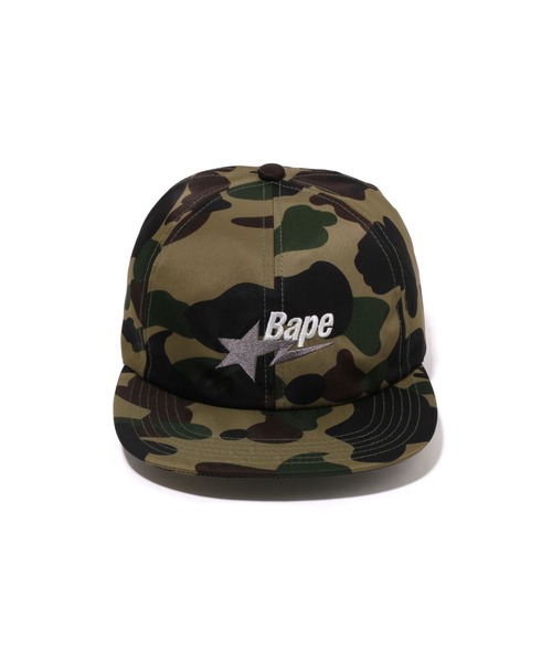 A BATHING APE（アベイシングエイプ）の「1ST CAMO BAPE STA LOGO NYLON CAP（キャップ・メンズ・イエロー/グリーン・FREE）」の7枚目の写真