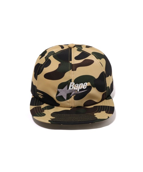 A BATHING APE（アベイシングエイプ）の「1ST CAMO BAPE STA LOGO NYLON CAP（キャップ・メンズ・イエロー/グリーン・FREE）」の3枚目の写真