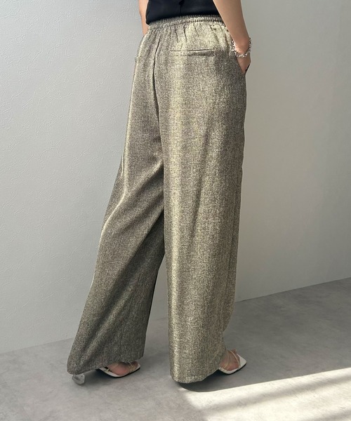 rectangle（レクタングル）の「ミックスツイードリラックスパンツ（スラックス・レディース・ブラウン/アイボリー/グレー・FREE）」の17枚目の写真