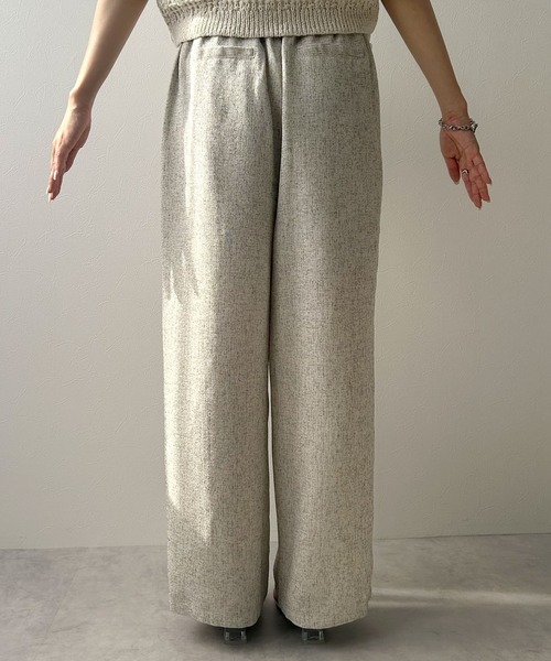 rectangle（レクタングル）の「ミックスツイードリラックスパンツ（スラックス・レディース・ブラウン/アイボリー/グレー・FREE）」の12枚目の写真