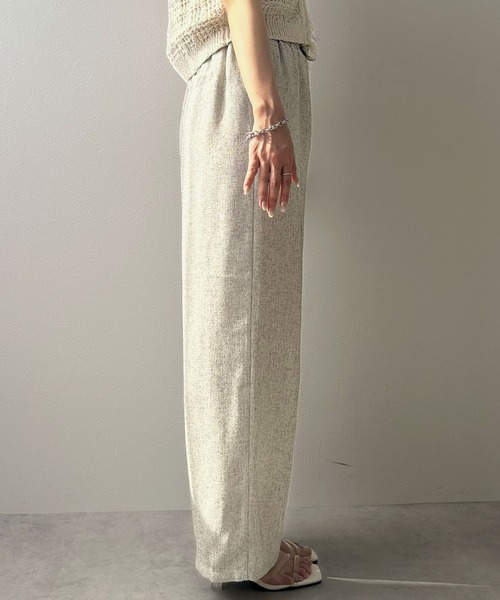 rectangle（レクタングル）の「ミックスツイードリラックスパンツ（スラックス・レディース・ブラウン/アイボリー/グレー・FREE）」の13枚目の写真