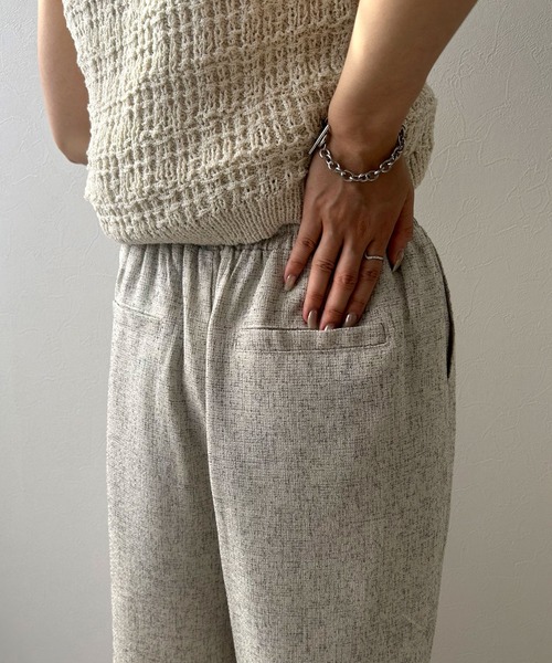 rectangle（レクタングル）の「ミックスツイードリラックスパンツ（スラックス・レディース・ブラウン/アイボリー/グレー・FREE）」の16枚目の写真