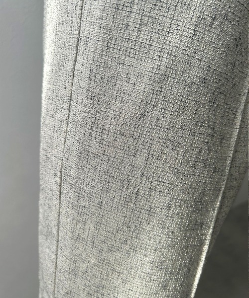 rectangle（レクタングル）の「ミックスツイードリラックスパンツ（スラックス・レディース・ブラウン/アイボリー/グレー・FREE）」の10枚目の写真