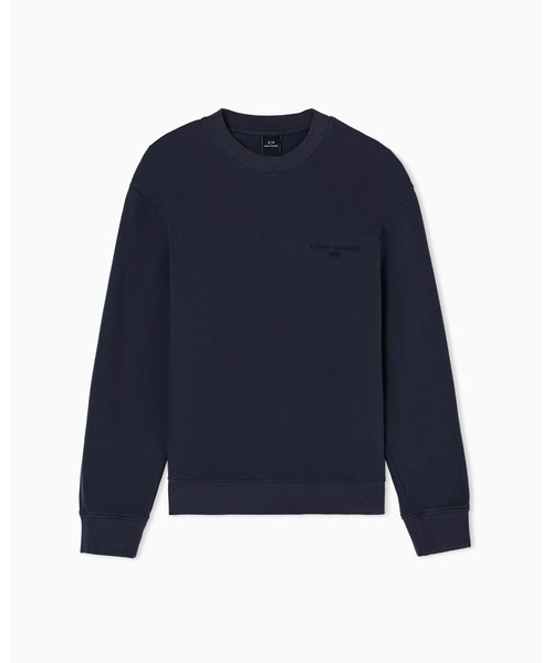 ARMANI EXCHANGE(アルマーニエクスチェンジ)の「【A|X アルマーニ エクスチェンジ】バックロゴ カーボナイズドフレンチテリー プルオーバー(スウェット・メンズ・セージグリーン/ダークネイビー・LARGE/X-SMALL/X-LARGE/SMALL/MEDIUM)」の6枚目の写真