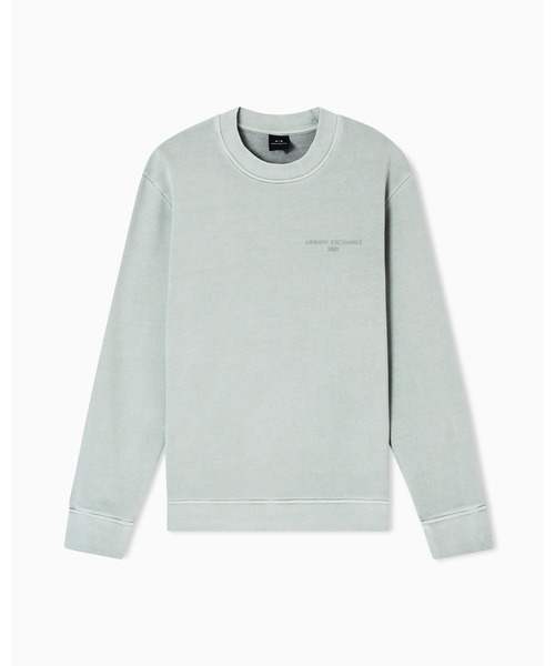 ARMANI EXCHANGE(アルマーニエクスチェンジ)の「【A|X アルマーニ エクスチェンジ】バックロゴ カーボナイズドフレンチテリー プルオーバー(スウェット・メンズ・セージグリーン/ダークネイビー・LARGE/X-SMALL/X-LARGE/SMALL/MEDIUM)」の10枚目の写真