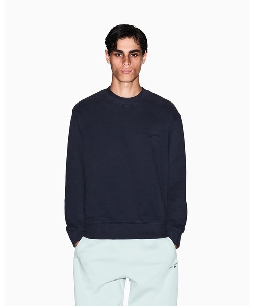 ARMANI EXCHANGE(アルマーニエクスチェンジ)の「【A|X アルマーニ エクスチェンジ】バックロゴ カーボナイズドフレンチテリー プルオーバー(スウェット・メンズ・セージグリーン/ダークネイビー・LARGE/X-SMALL/X-LARGE/SMALL/MEDIUM)」の3枚目の写真