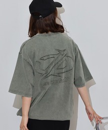 アップリケ半袖Tシャツ