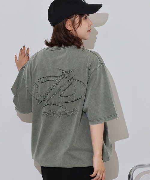 RE730(アールイーセブンサーティー)の「アップリケ半袖Tシャツ(Tシャツ/カットソー・メンズ・カーキ/ブラック・XL/M/L)」の10枚目の写真