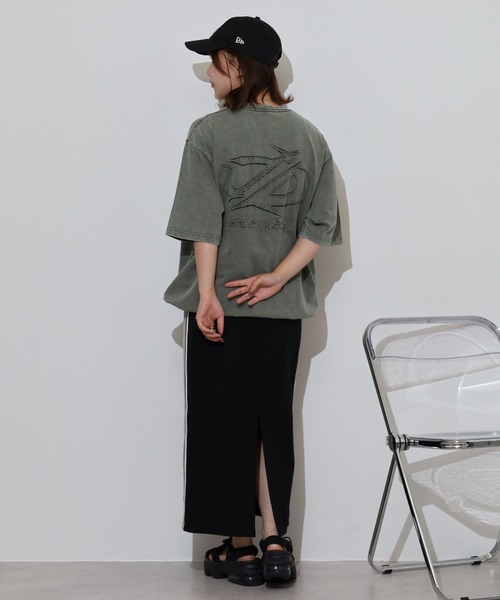 RE730(アールイーセブンサーティー)の「アップリケ半袖Tシャツ(Tシャツ/カットソー・メンズ・カーキ/ブラック・XL/M/L)」の12枚目の写真