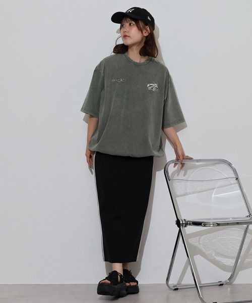 RE730(アールイーセブンサーティー)の「アップリケ半袖Tシャツ(Tシャツ/カットソー・メンズ・カーキ/ブラック・XL/M/L)」の11枚目の写真