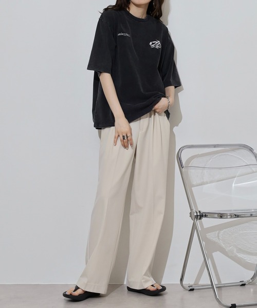 RE730(アールイーセブンサーティー)の「アップリケ半袖Tシャツ(Tシャツ/カットソー・メンズ・カーキ/ブラック・XL/M/L)」の7枚目の写真