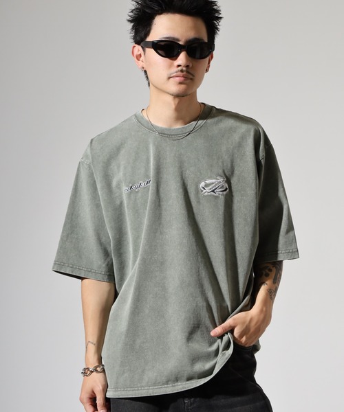RE730(アールイーセブンサーティー)の「アップリケ半袖Tシャツ(Tシャツ/カットソー・メンズ・カーキ/ブラック・XL/M/L)」の19枚目の写真
