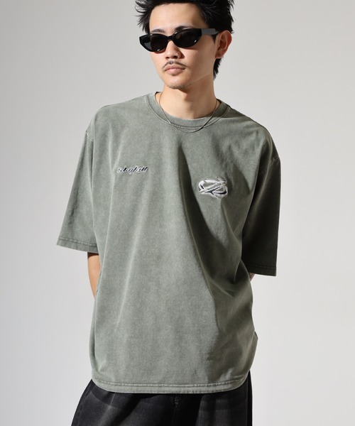 RE730(アールイーセブンサーティー)の「アップリケ半袖Tシャツ(Tシャツ/カットソー・メンズ・カーキ/ブラック・XL/M/L)」の20枚目の写真