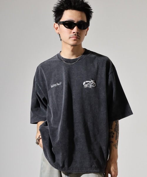 RE730(アールイーセブンサーティー)の「アップリケ半袖Tシャツ(Tシャツ/カットソー・メンズ・カーキ/ブラック・XL/M/L)」の14枚目の写真
