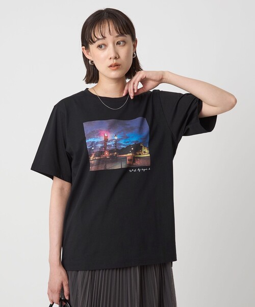 To b. by agnes b.コラボ＞フォト ショートスリーブ Tシャツ（T