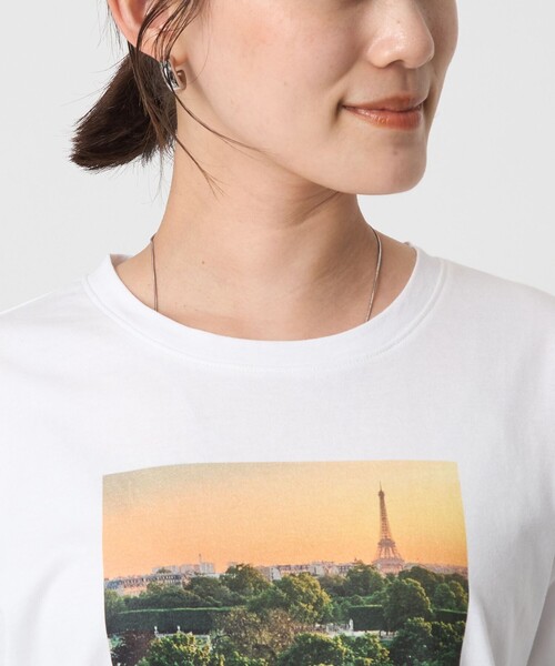 To b. by agnes b.(トゥービーバイアニエスベー)の「<To b. by agnes b.コラボ>フォト ショートスリーブ Tシャツ(Tシャツ/カットソー・レディース・その他1/ブラック/オフホワイト・FREE)」の19枚目の写真