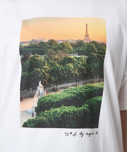 To b. by agnes b.(トゥービーバイアニエスベー)の「<To b. by agnes b.コラボ>フォト ショートスリーブ Tシャツ(Tシャツ/カットソー・レディース・その他1/ブラック/オフホワイト・FREE)」の22枚目の写真