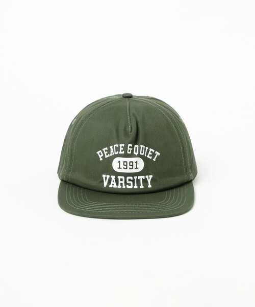 BEAMS T（ビームスティー）の「Museum of Peace & Quiet / Varsity 5-Panel Hat（キャップ・メンズ・グリーン・ONE SIZE）」の5枚目の写真