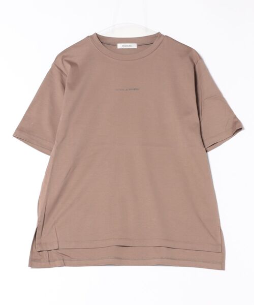INGEBORG（インゲボルグ）の「【Salon de INGEBORG】ワンポイントTシャツ（Tシャツ/カットソー・レディース・チャコール/ブラウン/ブラック/アイボリー/ベージュ/モカ・FREE）」の6枚目の写真