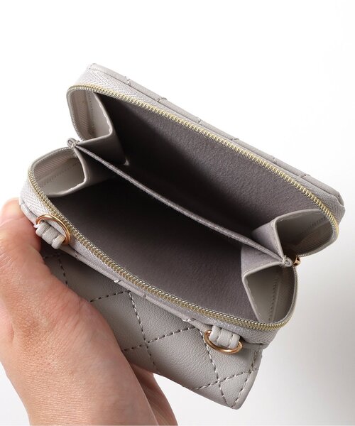 algy(アルジー)の「キルトショルダーウォレット(ショルダーバッグ・キッズ・ブラック/グレー/オフホワイト・FREE)」の15枚目の写真
