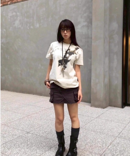 almo(アルモ)の「【LAMPOON】ギタープリントカットソー(Tシャツ/カットソー・レディース・ホワイト・LARGE/MEDIUM/SMALL)」の7枚目の写真