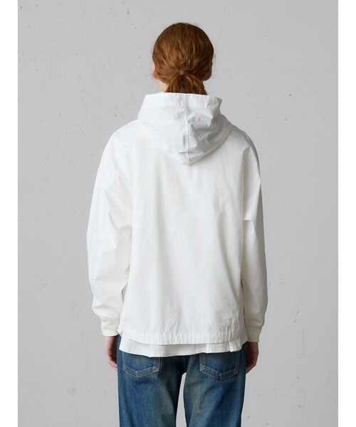 MidiUmi(ミディウミ)の「MidiUmi フード付きプルオーバーシャツ(シャツ/ブラウス・レディース・ベージュ/ブラック/チャコールグレー/オフホワイト・FREE)」の12枚目の写真