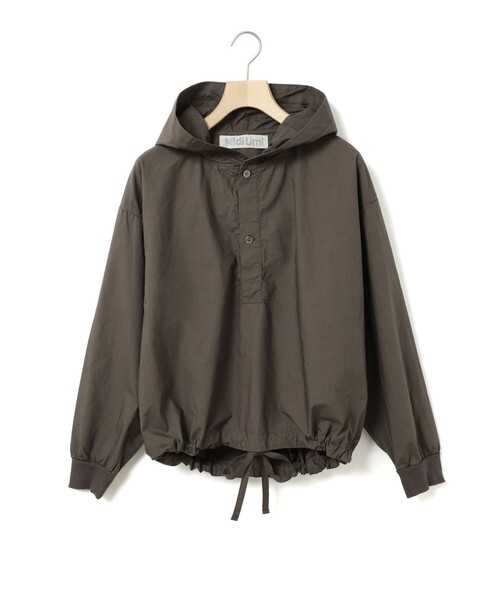 MidiUmi(ミディウミ)の「MidiUmi フード付きプルオーバーシャツ(シャツ/ブラウス・レディース・ベージュ/ブラック/チャコールグレー/オフホワイト・FREE)」の18枚目の写真