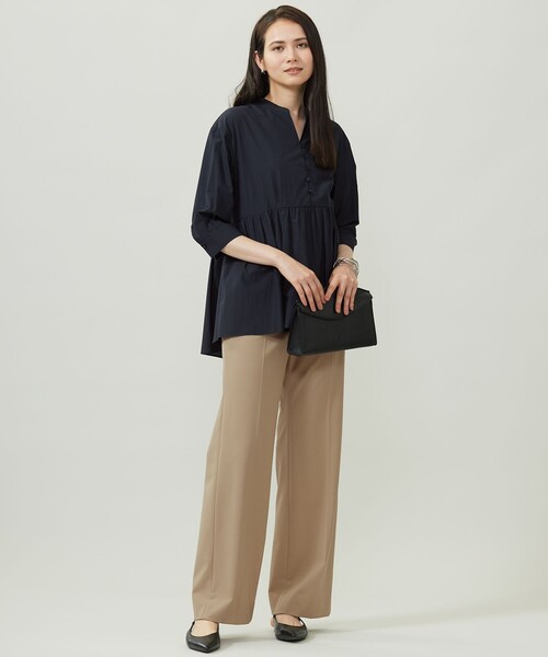 自由区（ジユウク）の「TRギャバストレート パンツ（その他パンツ・レディース・グレー系/ブラック系/ブラウン系/ベージュ系・34/32/30）」の7枚目の写真