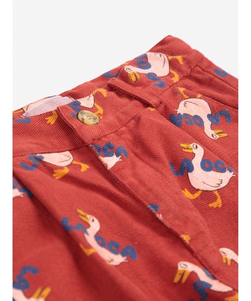 BOBO CHOSES(ボボショーズ)の「La Oca all over chino pants(チノパンツ・キッズ・レッド・2-3YEAR/4-5YEAR/6-7YEAR/8-9y/10-11y/12-13y)」の5枚目の写真