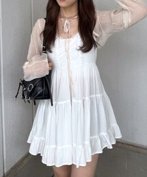 mline | [mline]レースデザイン ミニワンピ(ワンピース)