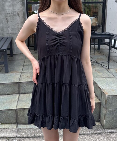 mline（エムライン）の「[mline]レースデザイン ミニワンピ（ワンピース・レディース・オフホワイト/ブラック・FREE）」の12枚目の写真