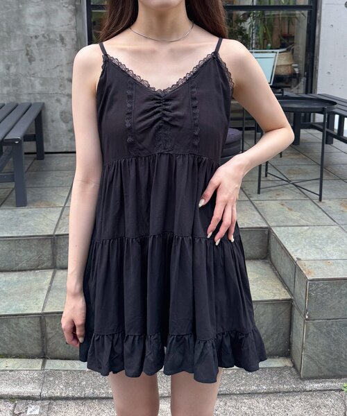 mline（エムライン）の「[mline]レースデザイン ミニワンピ（ワンピース・レディース・オフホワイト/ブラック・FREE）」の13枚目の写真