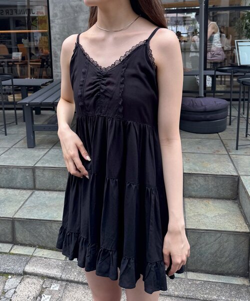 mline（エムライン）の「[mline]レースデザイン ミニワンピ（ワンピース・レディース・オフホワイト/ブラック・FREE）」の15枚目の写真