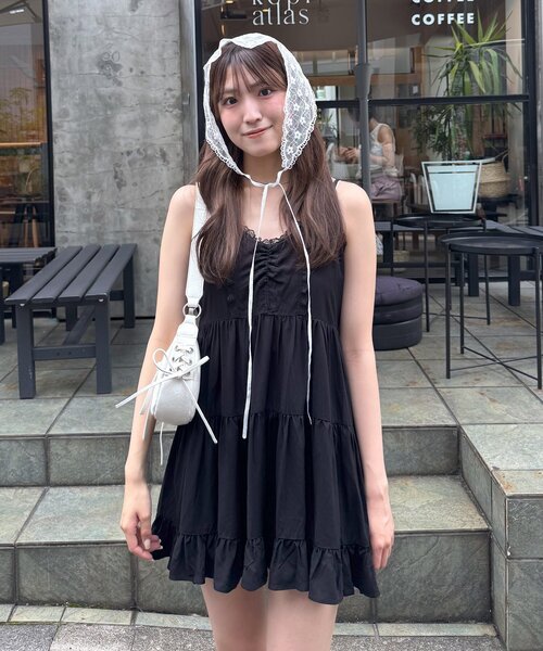 mline（エムライン）の「[mline]レースデザイン ミニワンピ（ワンピース・レディース・オフホワイト/ブラック・FREE）」の17枚目の写真