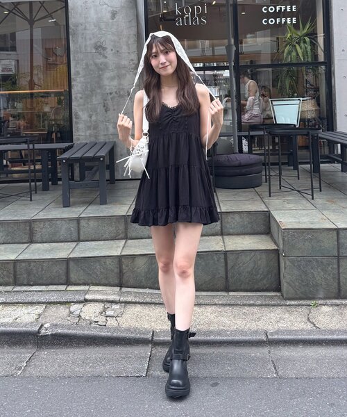 mline（エムライン）の「[mline]レースデザイン ミニワンピ（ワンピース・レディース・オフホワイト/ブラック・FREE）」の21枚目の写真