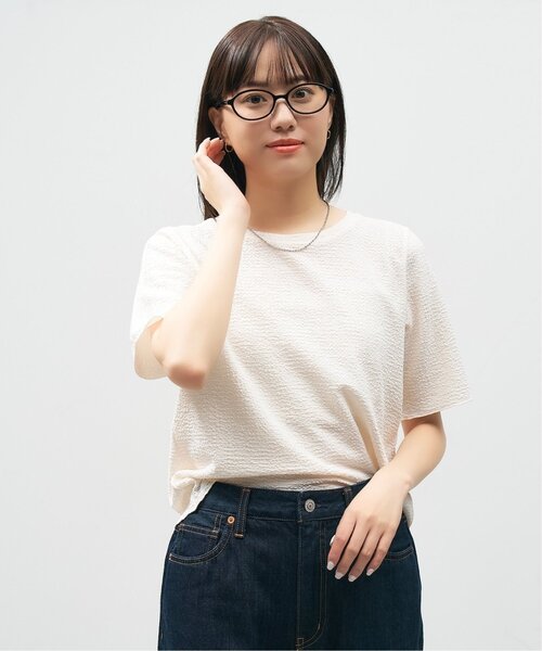 Zoff｜AOI IHARA オーバル型 クリア サングラス （UV100%カット クリア