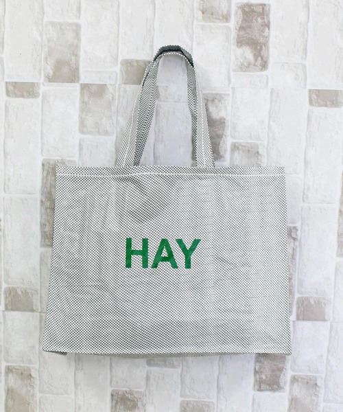HAY(ヘイ)の「ヘイ キャンディモノバッグ M HAY Candy Mono Bag Medium(トートバッグ・レディース・グレー/ライトピンク・M)」の2枚目の写真