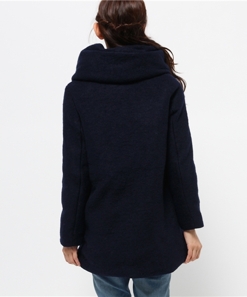 GLOBAL WORK（グローバルワーク）の「スライバーナカワタコート/564788（ダッフルコート・レディース・ブルー系その他/ネイビー/ベージュ/ライトグレー・LARGE/MEDIUM/SMALL）」の7枚目の写真