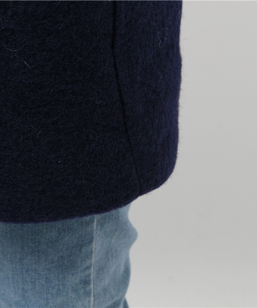 GLOBAL WORK（グローバルワーク）の「スライバーナカワタコート/564788（ダッフルコート・レディース・ブルー系その他/ネイビー/ベージュ/ライトグレー・LARGE/MEDIUM/SMALL）」の11枚目の写真