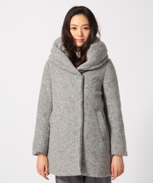 GLOBAL WORK（グローバルワーク）の「スライバーナカワタコート/564788（ダッフルコート・レディース・ブルー系その他/ネイビー/ベージュ/ライトグレー・LARGE/MEDIUM/SMALL）」の19枚目の写真