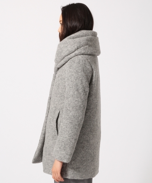 GLOBAL WORK（グローバルワーク）の「スライバーナカワタコート/564788（ダッフルコート・レディース・ブルー系その他/ネイビー/ベージュ/ライトグレー・LARGE/MEDIUM/SMALL）」の20枚目の写真