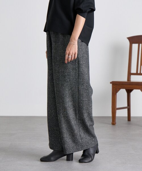 BEARDSLEY（ビアズリー）の「ウエストリブネップツイードパンツ（その他パンツ・レディース・ブラック/ブラウン・0/1/2）」の16枚目の写真