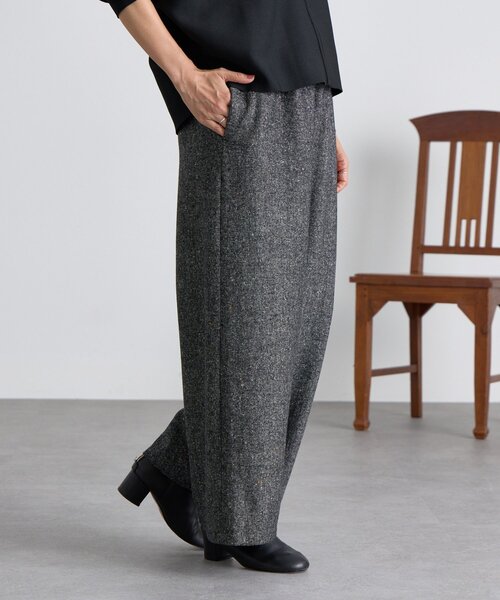 BEARDSLEY（ビアズリー）の「ウエストリブネップツイードパンツ（その他パンツ・レディース・ブラック/ブラウン・0/1/2）」の18枚目の写真