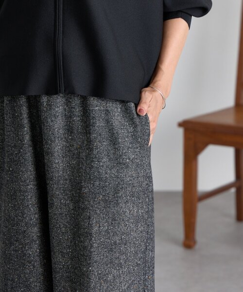 BEARDSLEY（ビアズリー）の「ウエストリブネップツイードパンツ（その他パンツ・レディース・ブラック/ブラウン・0/1/2）」の19枚目の写真