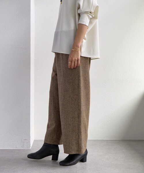 ビアズリー BEARDSLEY カラーネップツイードパンツ ビアズリー BEARDSLEY カラーネップツイードパンツ