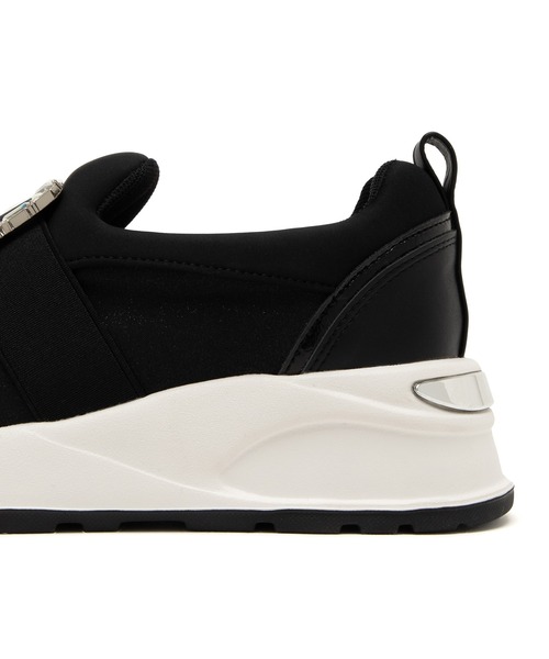 JELLY BEANS（ジェリービーンズ）の「スクエアビジュースリッポンスニーカー(211-55350)JELLY BEANS(ジェリービーンズ)（スニーカー・レディース・ブラック/グレー・LL/L/M/S）」の7枚目の写真