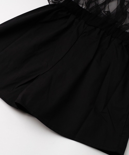 URBAN CHERRY（アーバンチェリー）の「シアーフリルスカートドッキングショートパンツ（その他パンツ・キッズ・アイボリー/ブラック・110cm/120cm/130cm/140cm/150cm）」の6枚目の写真